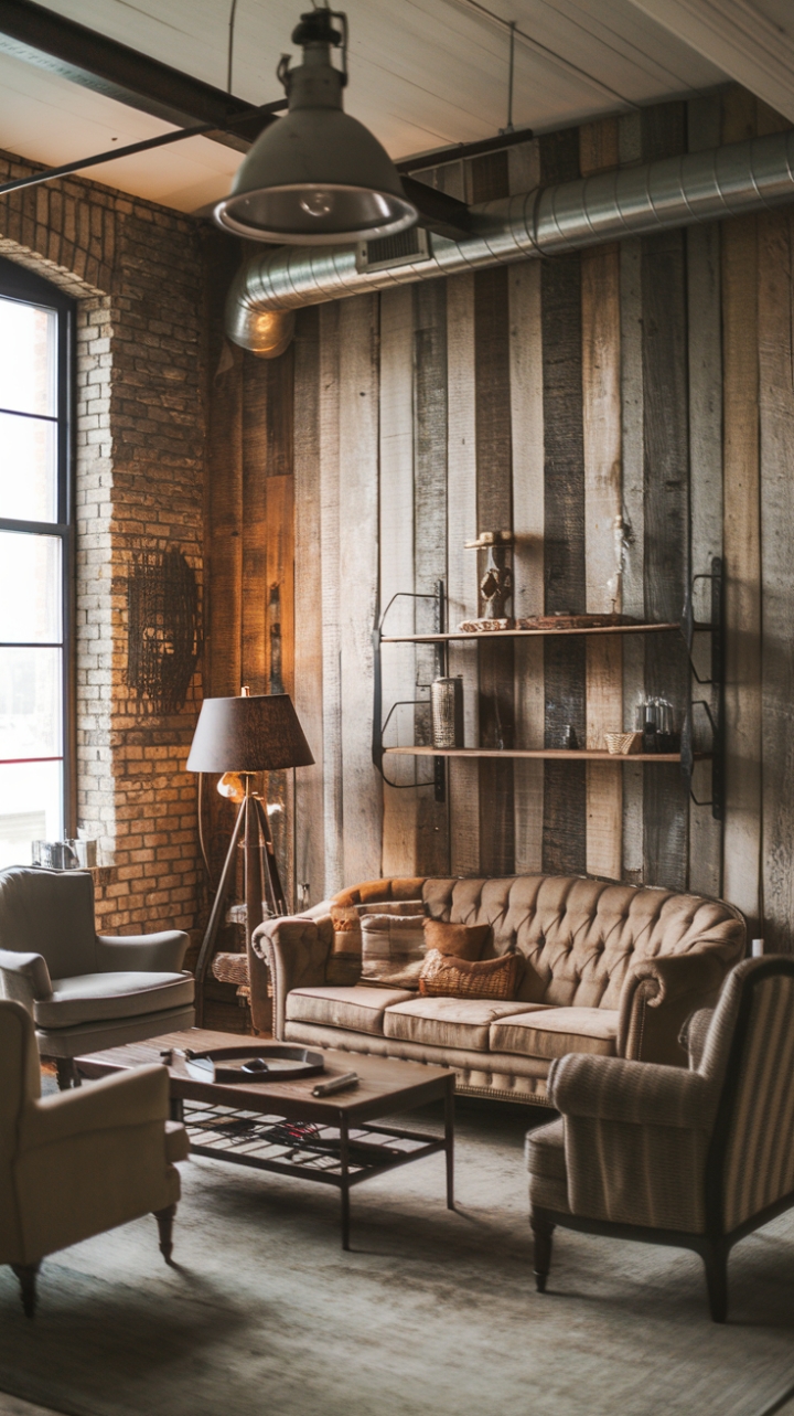 20 Industrial Farmhouse Living Room Decor Ideas: Get the Look That’s Taking Over Pinterest