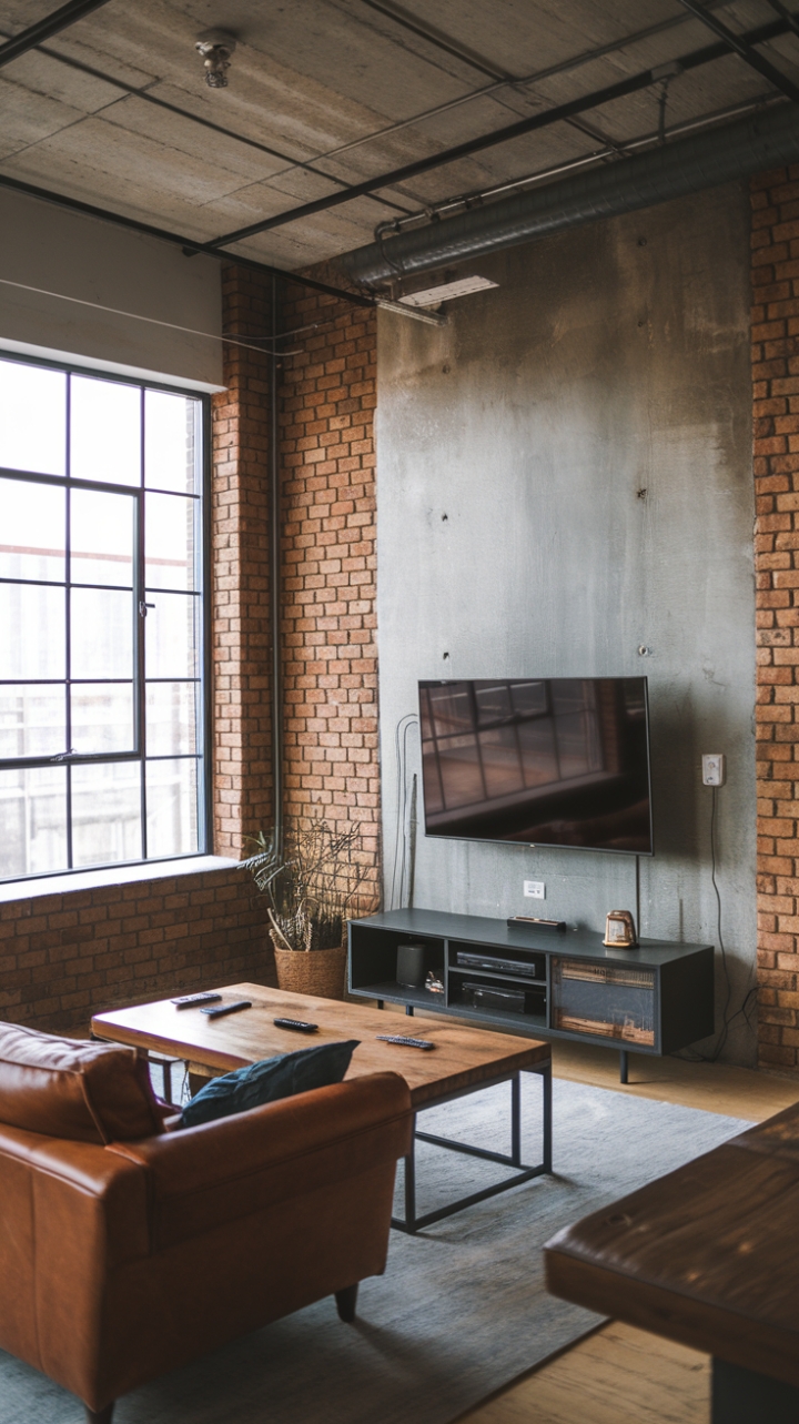 20 Industrial TV Wall Decor Ideas: Elevate Your Entertainment Space