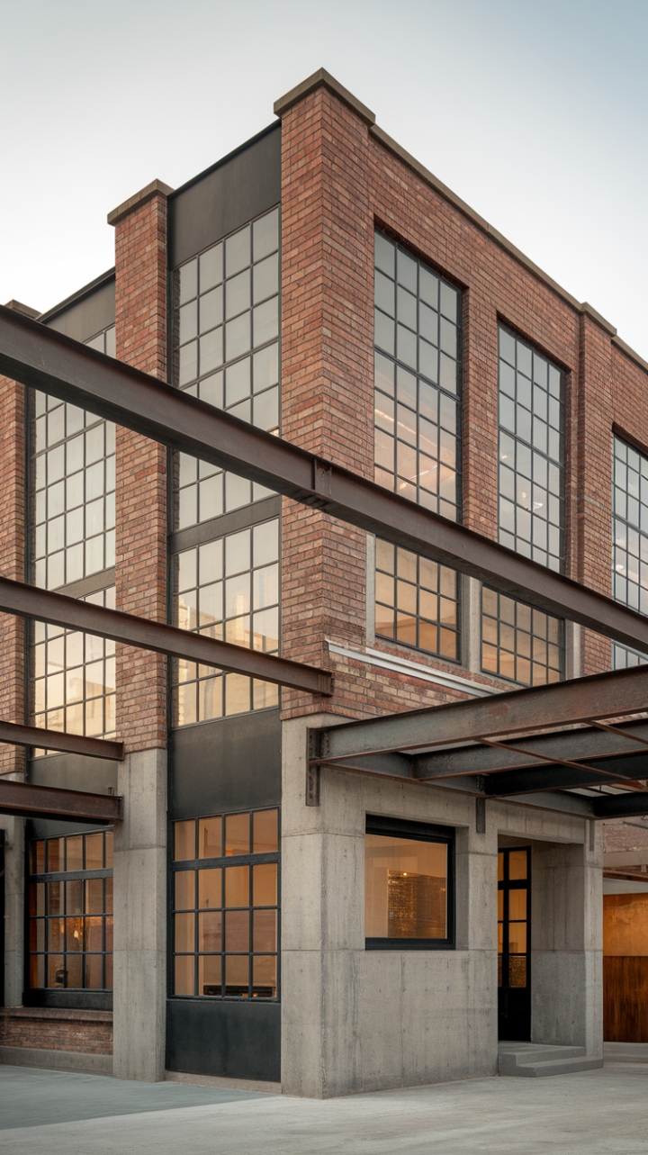 Imagine waking up in this haven of exposed brick and steel. This urban sanctuary seamlessly blends industrial grit with residential warmth, a testament to the power of raw materials and clean lines.