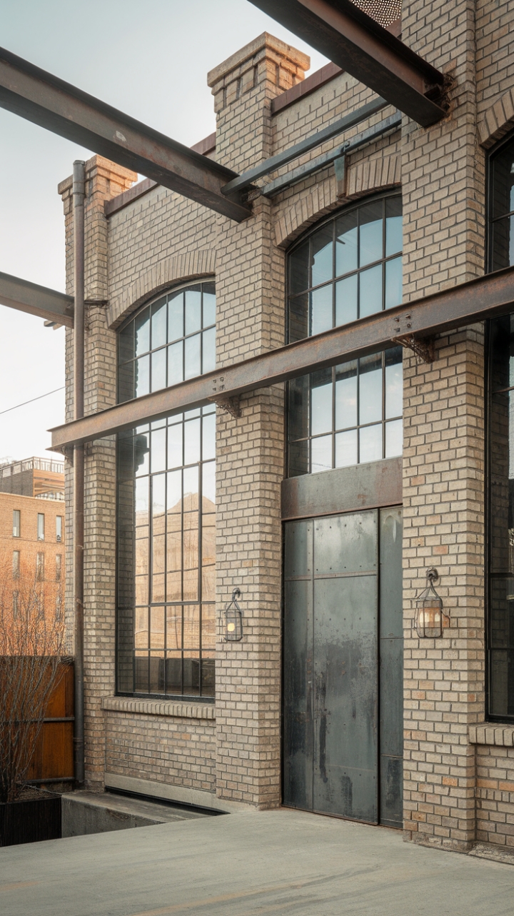 This minimalist industrial home is a testament to the beauty of raw materials. The exposed brick and metal accents sing a song of urban resilience, while the large windows offer a stunning view of the city skyline. A perfect blend of factory-inspired design and modern sophistication, this home is an architectural masterpiece.