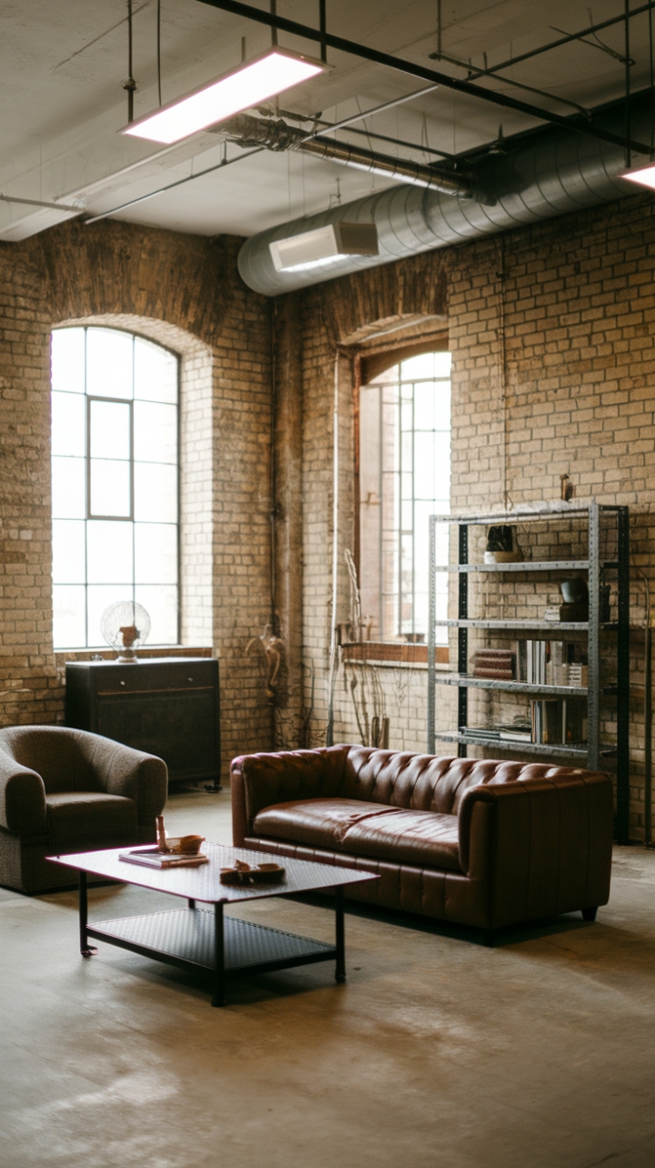 Raw urban grit meets refined industrial style in this breathtaking loft. Exposed brick, vintage finds, and metallic accents create a space that's both edgy and inviting. The minimalist design lets the textures and materials shine, proving that less can truly be more.