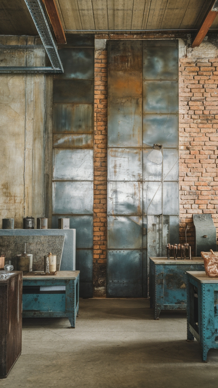 Concrete, brick, and steel unite in a breathtaking display of industrial design. This warehouse-inspired space pulsates with raw energy, yet exudes a sophisticated charm. The juxtaposition of textures and the abundance of natural light transform the raw materials into a stunning, modern masterpiece.