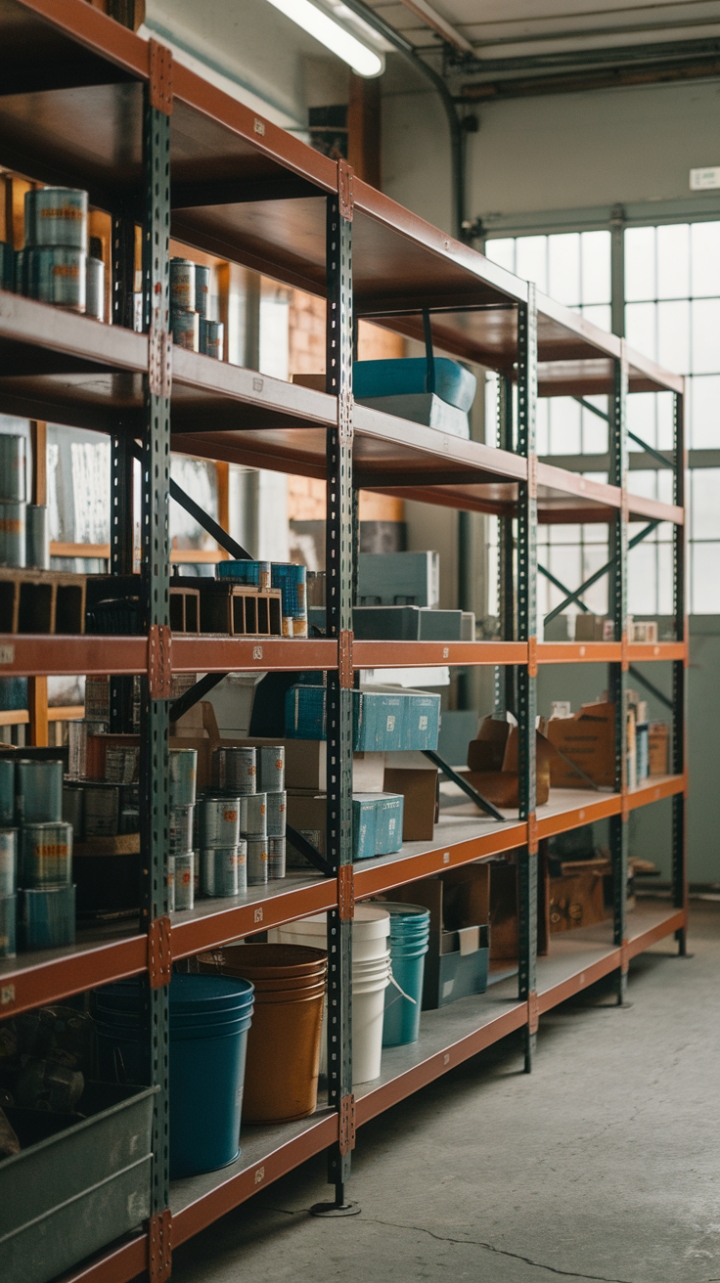 Unleash your inner urbanite with this raw, vintage-industrial shelving unit. Its robust steel frame and weathered patina speak volumes of character, while the ample storage provides the perfect backdrop for showcasing your curated collection of treasures. Imagine the possibilities: rustic charm meets functional brilliance in a space that's both stylish and surprisingly organized.