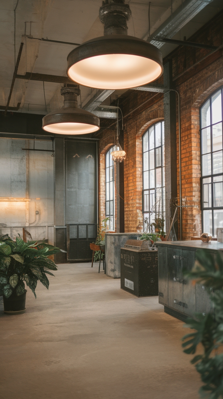 Ready to trade cookie-cutter for concrete cool? This urban loft's raw, exposed brick and minimalist aesthetic is a masterclass in industrial chic. Vintage fixtures and pops of greenery soften the hard edges, creating a space that's both edgy and inviting. The high ceilings and dramatic lighting only amplify the drama.
