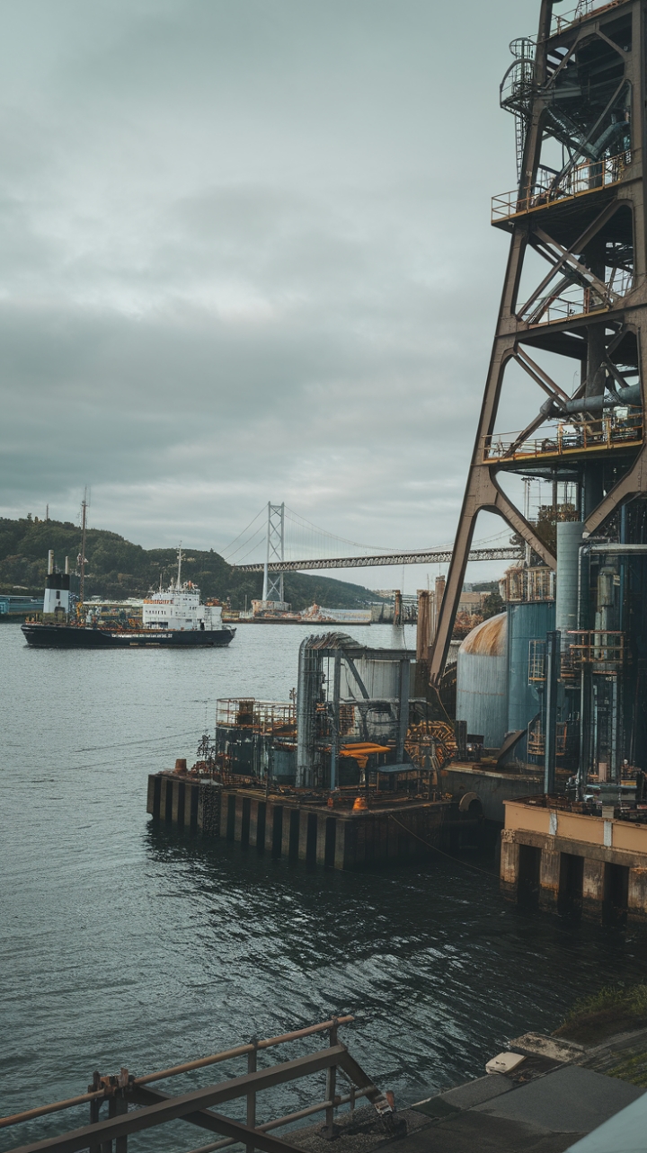 Raw, refined, and utterly captivating. This coastal industrial haven seamlessly blends the grit of steel structures and vintage maritime finds with the serene beauty of the waterfront. The interplay of textures and the expansive view create a space that's both powerfully masculine and unexpectedly tranquil. Imagine waking to the gentle sway of ships and the whisper of the sea breeze in this breathtaking sanctuary.