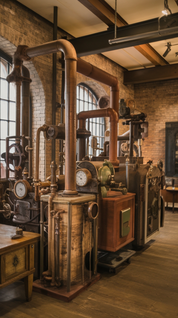 Imagine crafting cocktails amidst the rhythmic whir of imagined machinery. This steampunk-inspired haven, a symphony of rustic charm and industrial grit, showcases the magic of reclaimed materials. Exposed beams, brick walls, and a collection of fascinating antique machines create a space that's both captivating and surprisingly cozy.