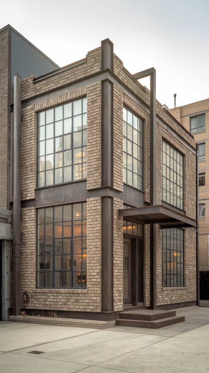 Ready to rethink urban chic? This raw brick beauty, with its exposed steel and minimalist lines, is the epitome of industrial cool. The factory-inspired architecture speaks volumes, proving that less is most definitely more.