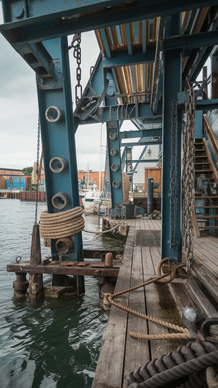 Ready to dive into a world of seaside sophistication? Imagine raw metal meeting weathered wood, where industrial grit finds its perfect match in nautical charm. This coastal haven, a symphony of ropes, chains, and gears against a backdrop of a bustling harbor, redefines industrial chic with its captivating blend of textures and a breathtaking waterfront view. The scene whispers tales of salty sea air and sun-drenched days, promising a unique and unforgettable aesthetic.